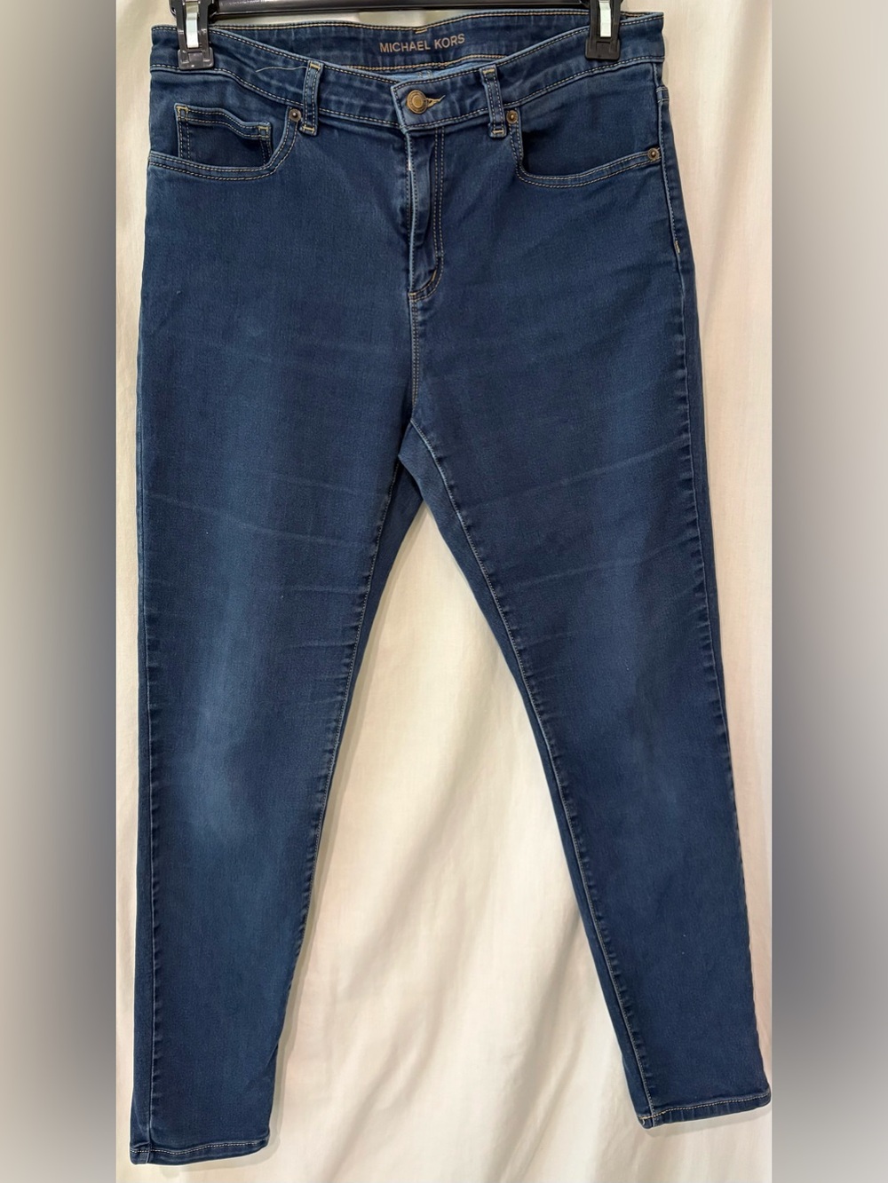Michael Kors Women's Dark Blue Stretch Skinny Jeans